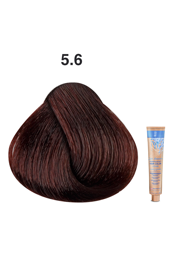 JJ's Zero Ammonia Hair Colour - 5.6 Red Light Brown