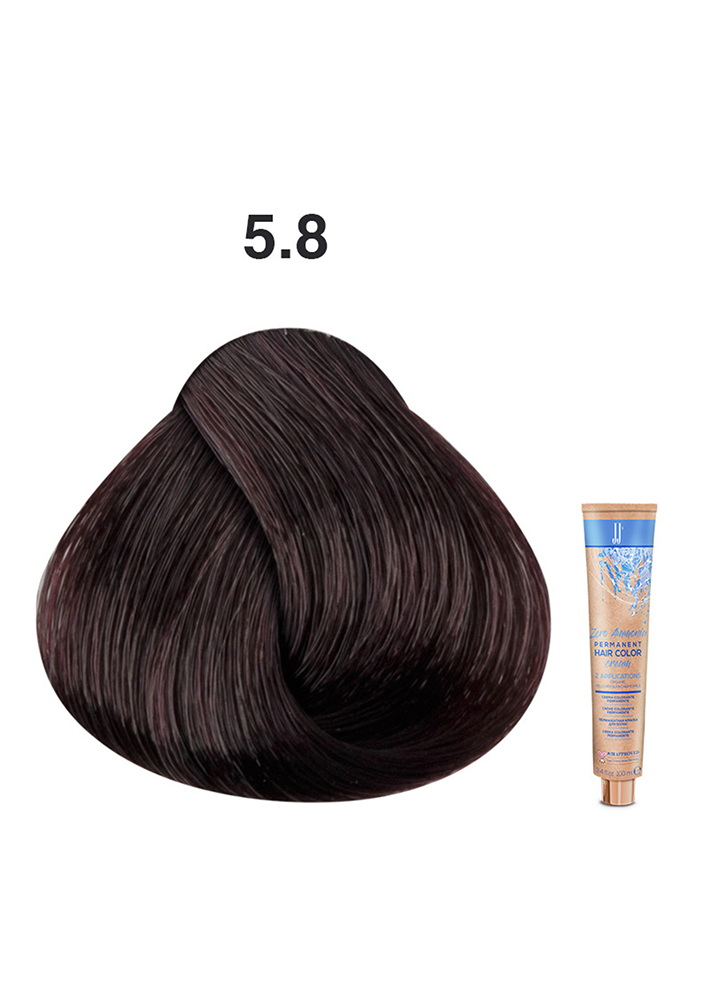 JJ's Zero Ammonia Hair Colour - 5.8 Chocolate Light Brown