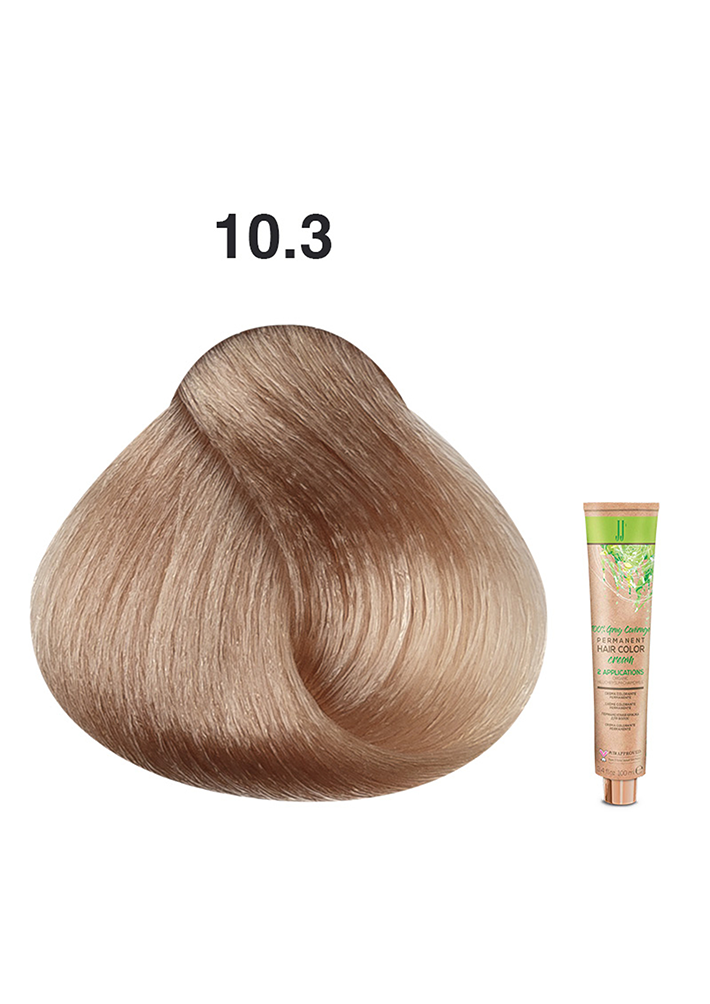 JJ's Permanent Hair Colour - 10.3 Golden Ultra Light Blonde