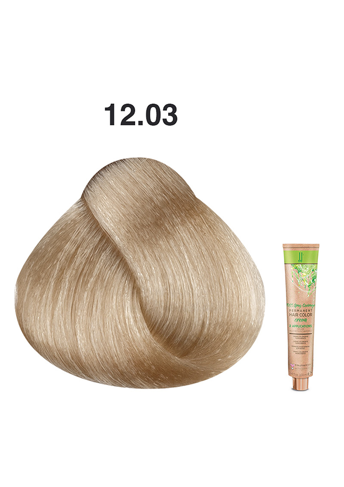 JJ's Permanent Hair Colour - 12.03 Superplatinum Golden Blonde