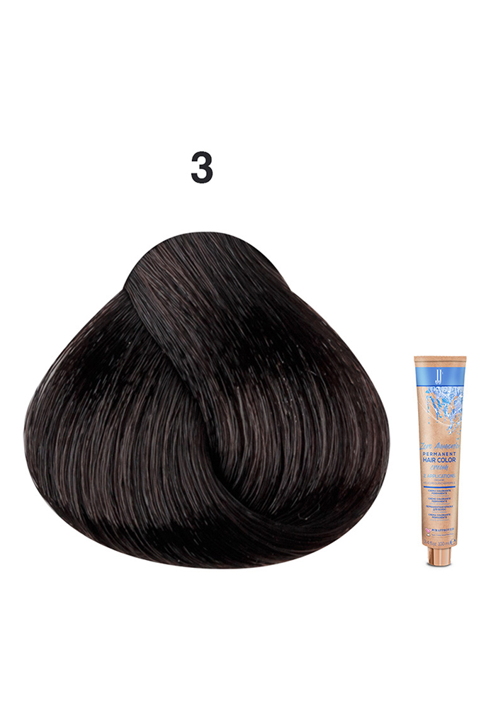JJ's Zero Ammonia Hair Colour - 3 Dark Brown