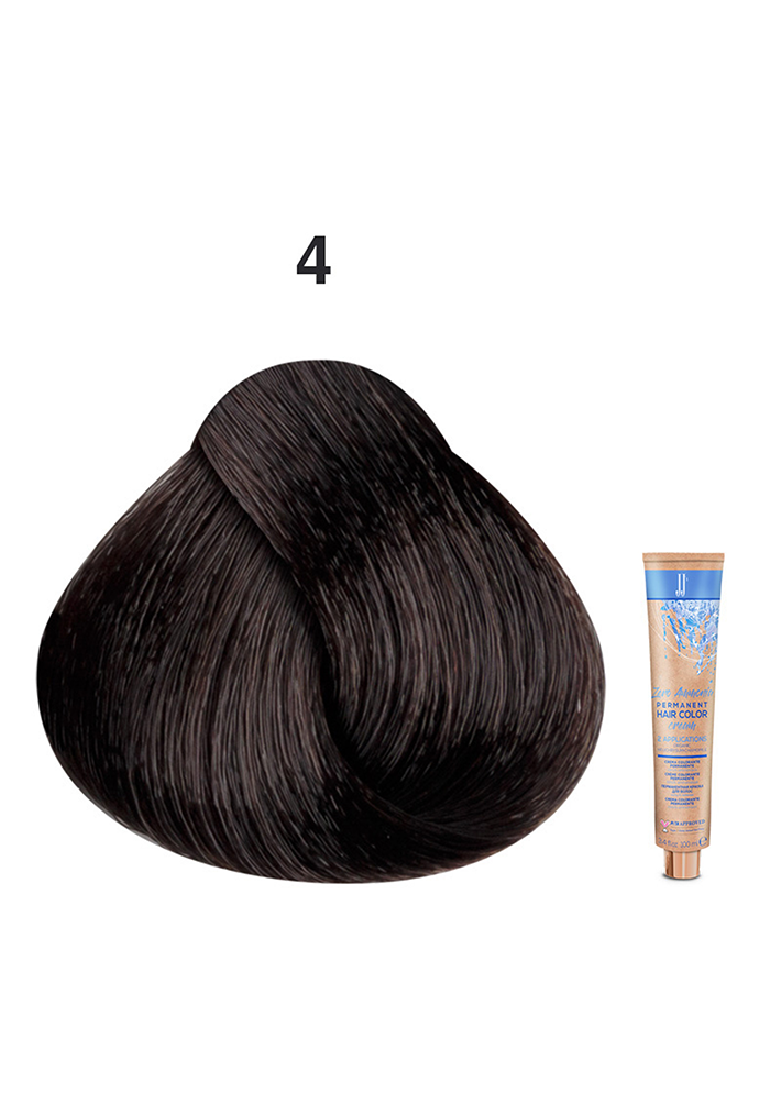 JJ's Zero Ammonia Hair Colour - 4 Medium Brown