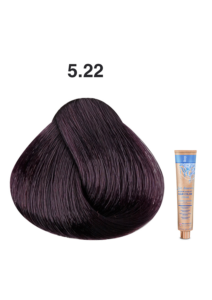 JJ's Zero Ammonia Hair Colour - 5.22 Intense Violet Light Brown