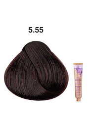 JJ's All Free Hair Colour - 5.55 Intense Mahogany Light Brown