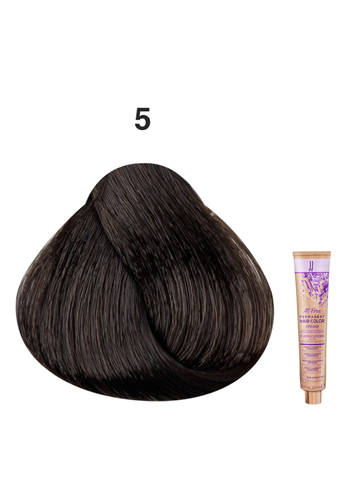 JJ's All Free Hair Colour - 5 Light Brown