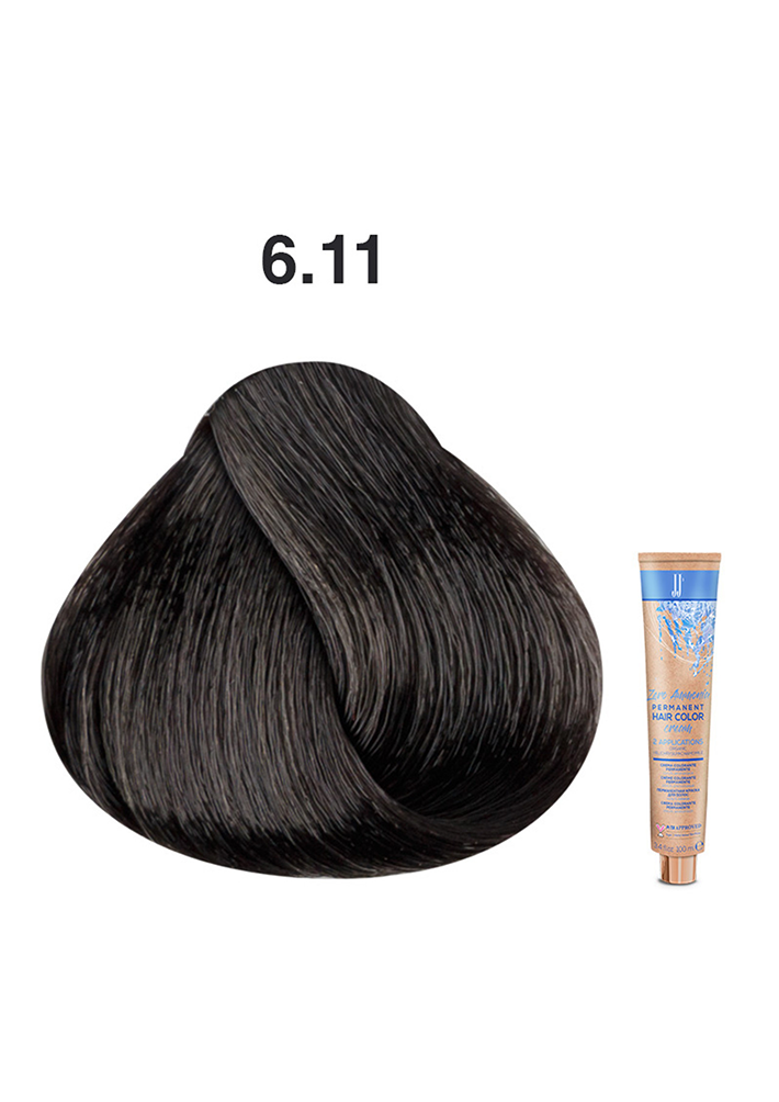 JJ's Zero Ammonia Hair Colour - 6.11 Intense Ash Dark Blonde