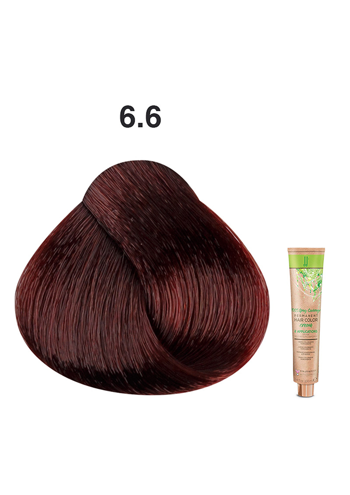 JJ's Permanent Hair Colour - 6.6 Red Dark Blonde