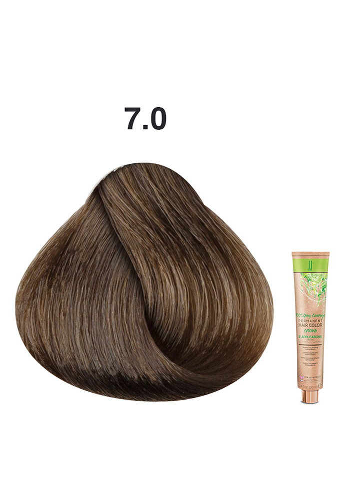 JJ's Permanent Hair Colour - 7.0 Cool Natural Medium Blonde