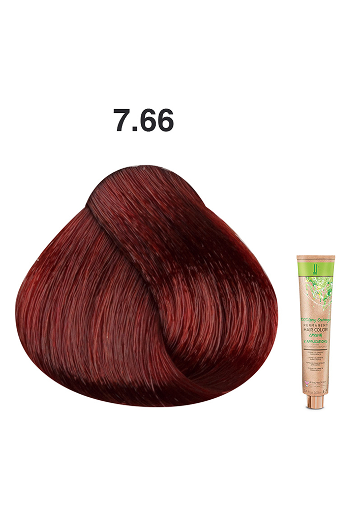 JJ's Permanent Hair Colour - 7.66 Intense Red Medium Blonde