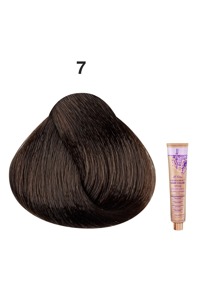 JJ's All Free Hair Colour - 7 Medium Blonde