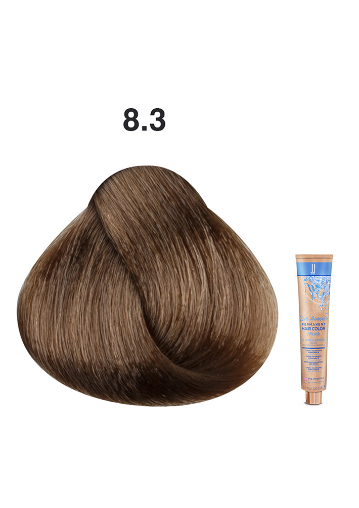 JJ's Zero Ammonia Hair Colour - 8.3 Golden Light Blonde