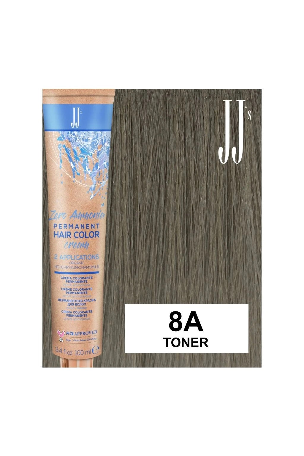 JJ'S ZERO LIFT Hair Colour - 8A