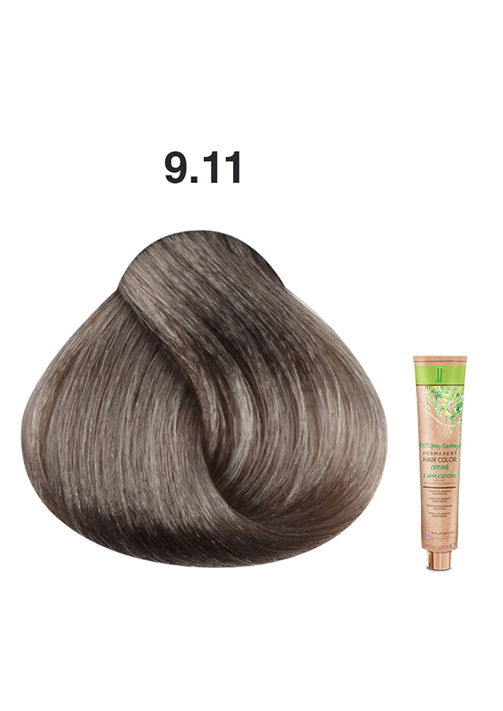 JJ's Permanent Hair Colour - 9.11 Intense Ash Very Light Blonde