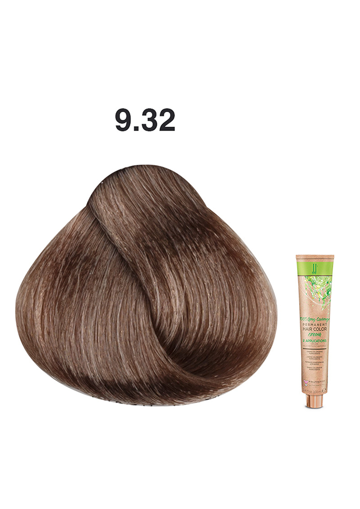 JJ's Permanent Hair Colour - 9.32 Warm Beige Very Light Blonde