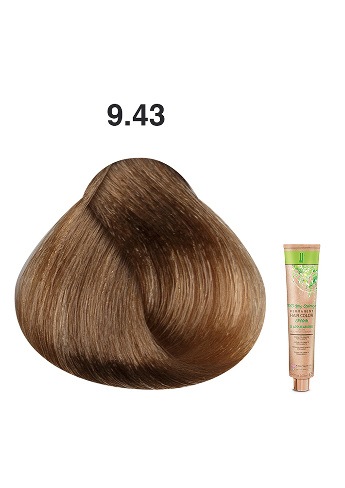 JJ's Permanent Hair Colour - 9.43 Copper Gold Very Light Blonde