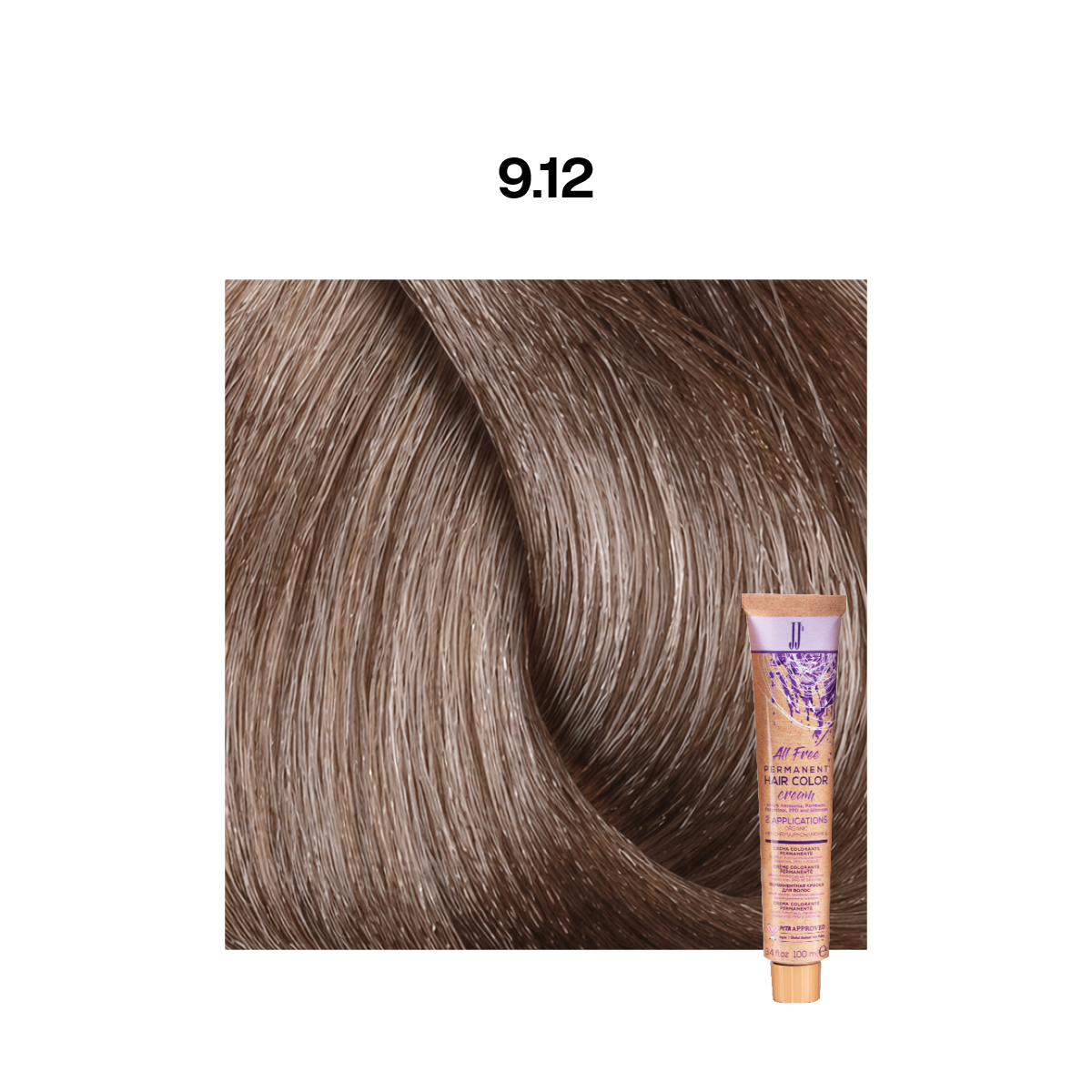JJ All Free Permanent Colour: Ash Pearl