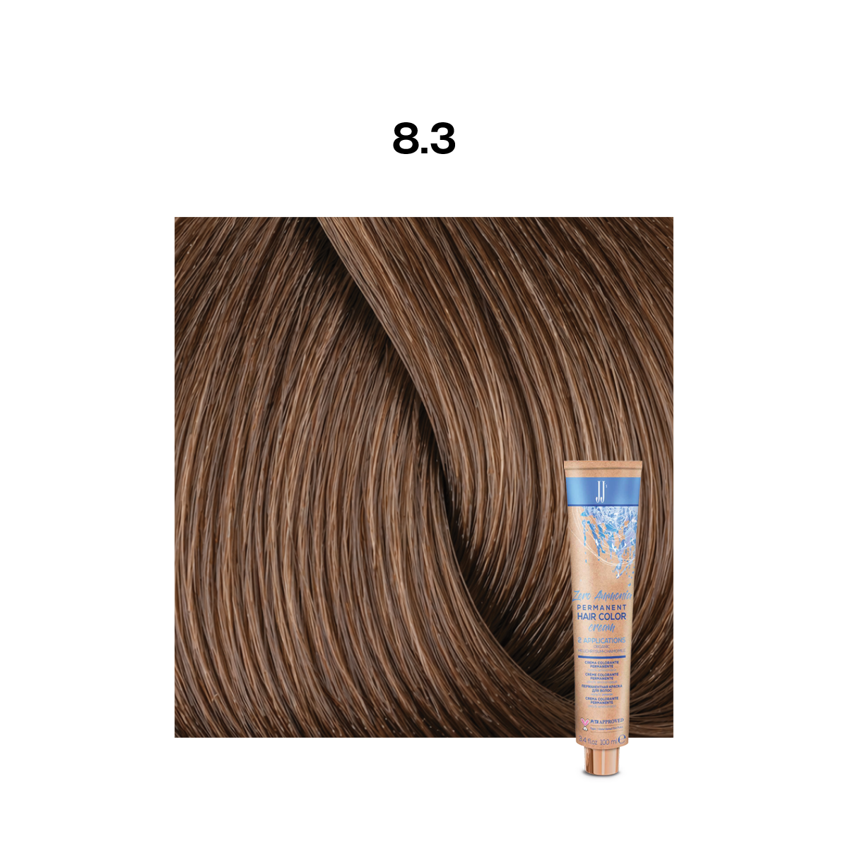 JJ Zero Ammonia Permanent Colour: Golden