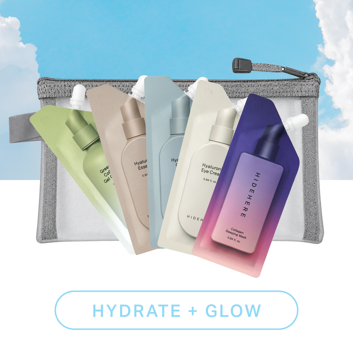 HIDEHERE Hyaluronic Korean Skincare Set | Dry & Dehydrated Skin