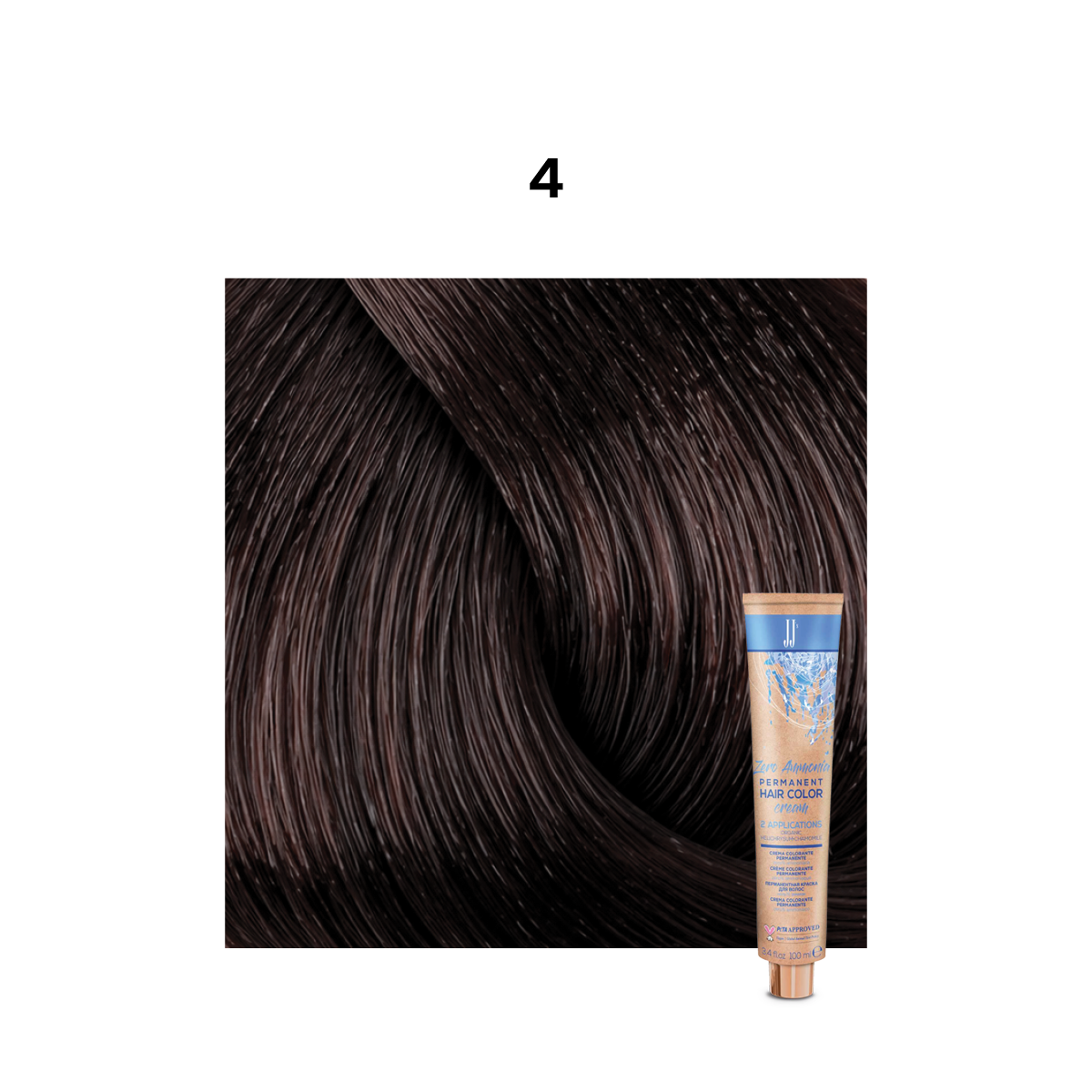 JJ Zero Ammonia Permanent Colour: Natural