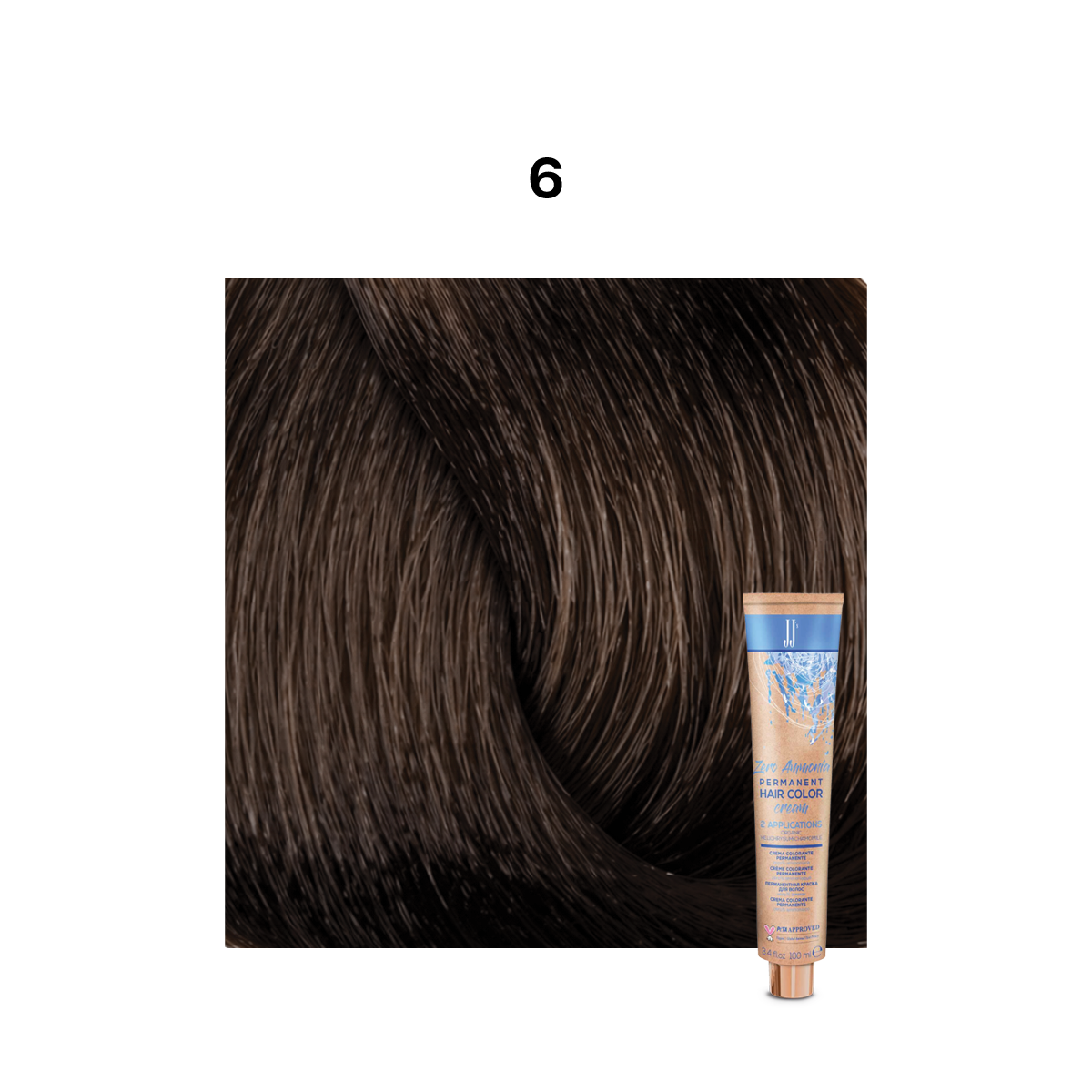 JJ Zero Ammonia Permanent Colour: Natural